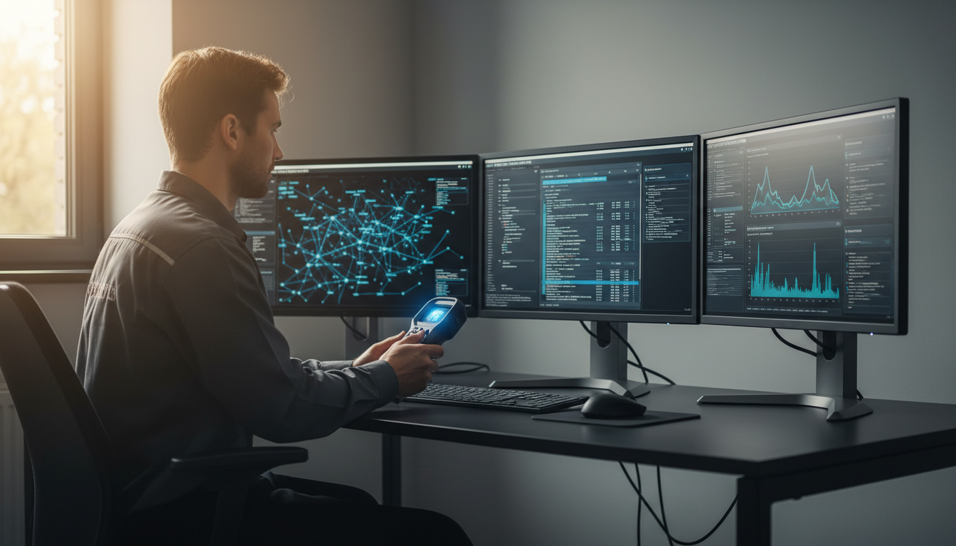 doctor using computer