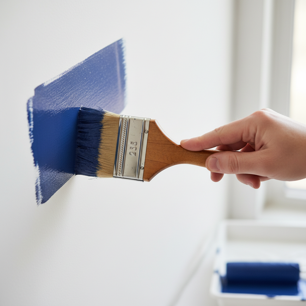 latex paint on wall