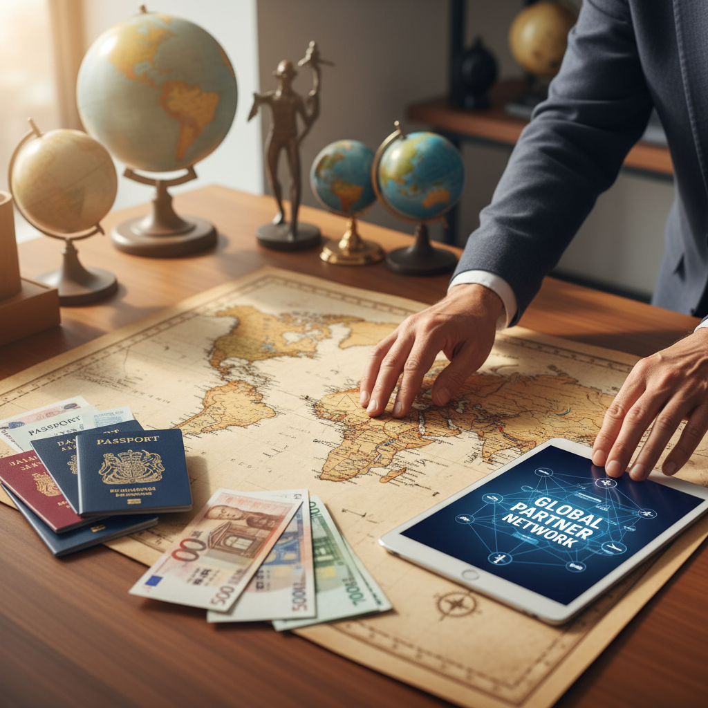 world map business