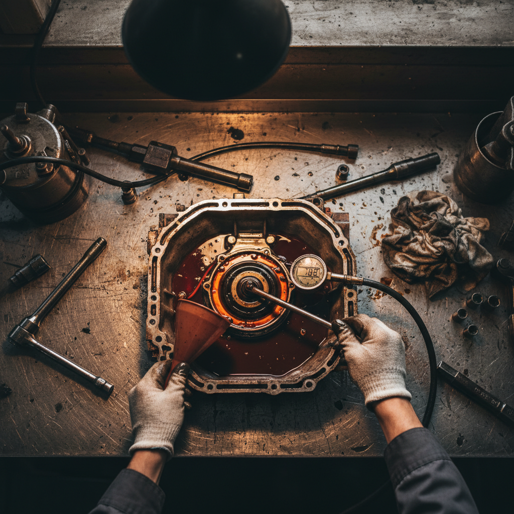 draining transmission fluid