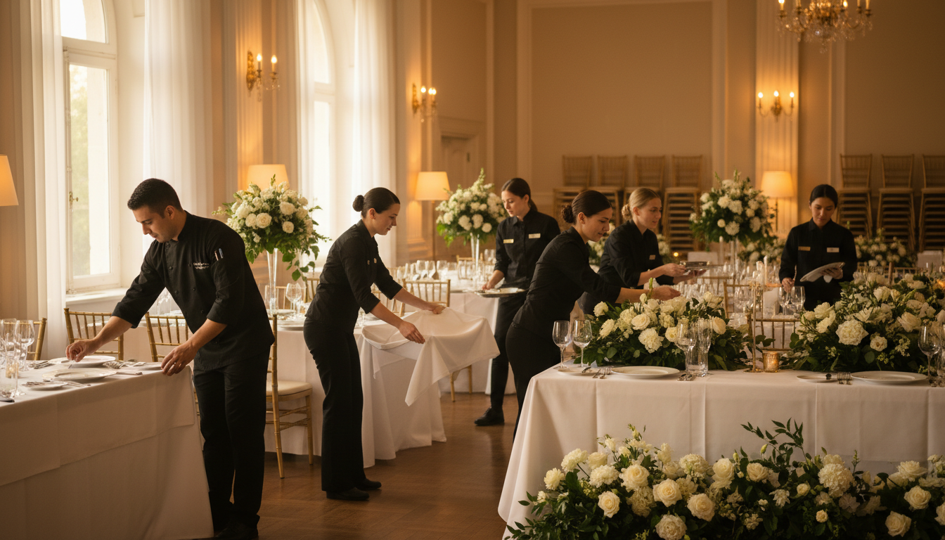 professional catering staff