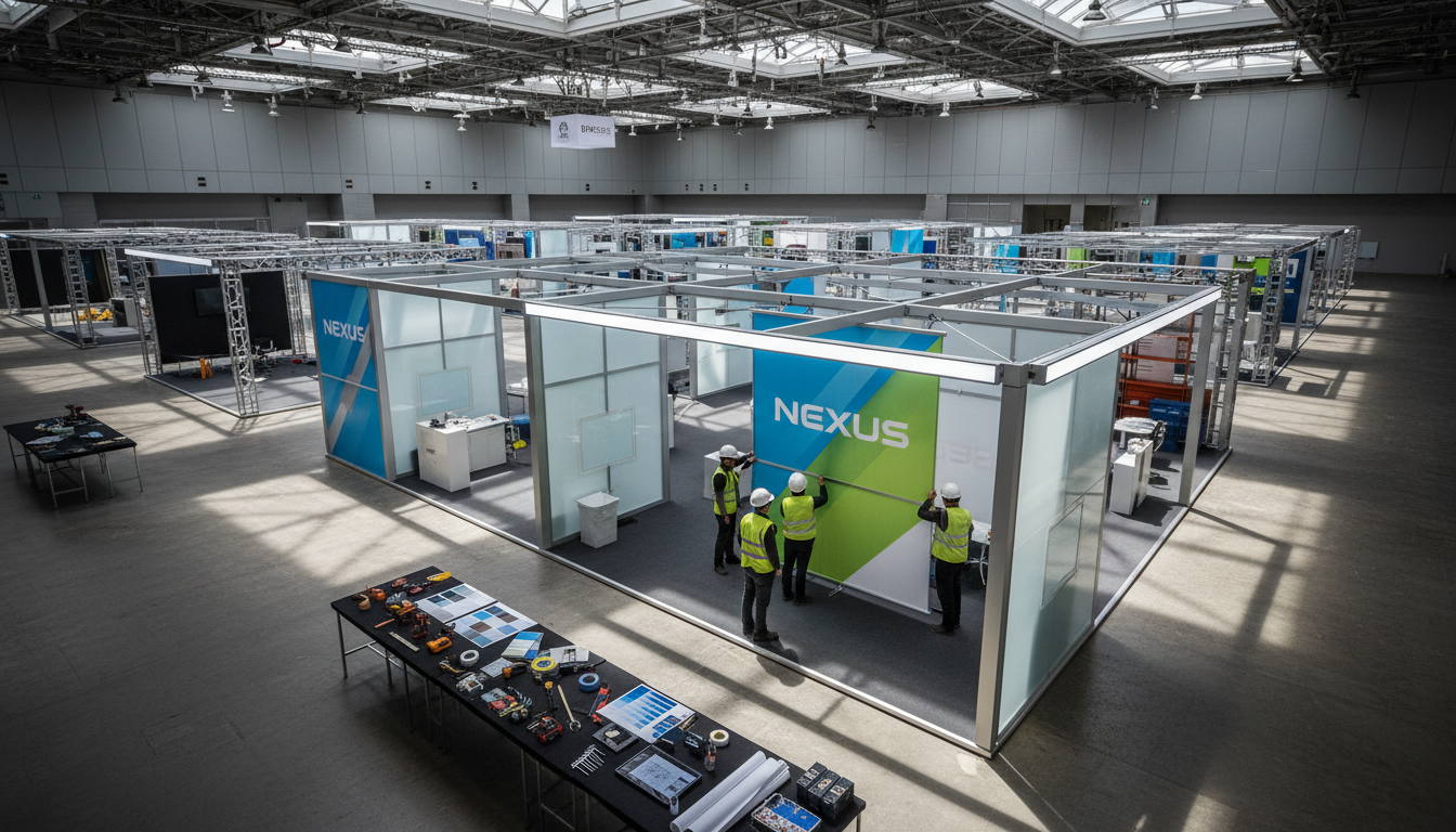 exhibition setup