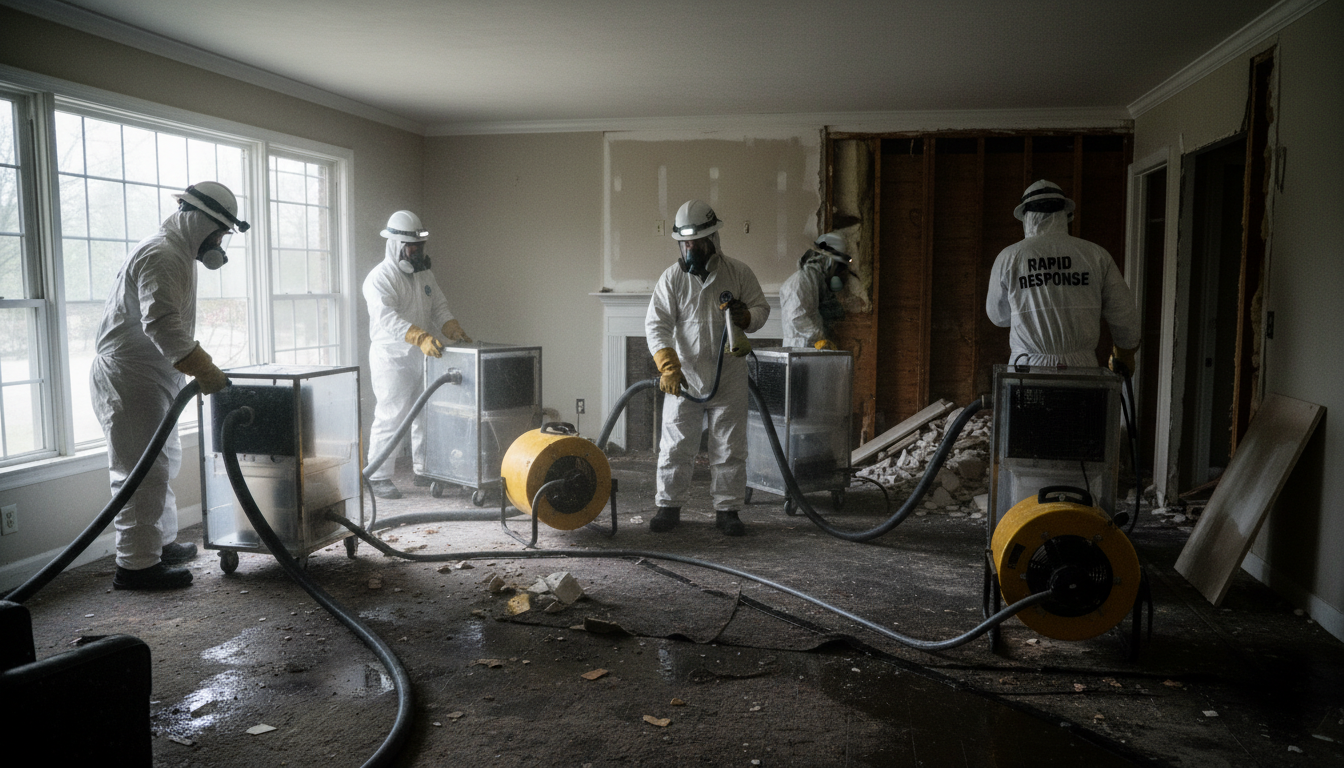 water damage cleanup