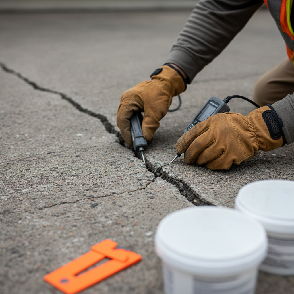 cracked concrete