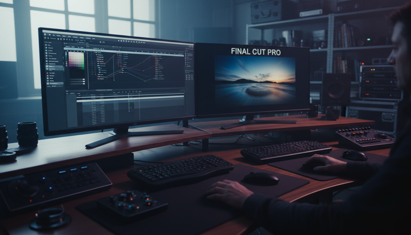video editing workspace