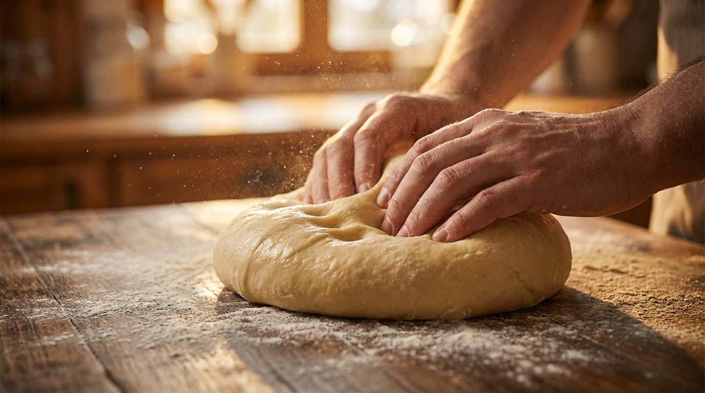 making pasta dough