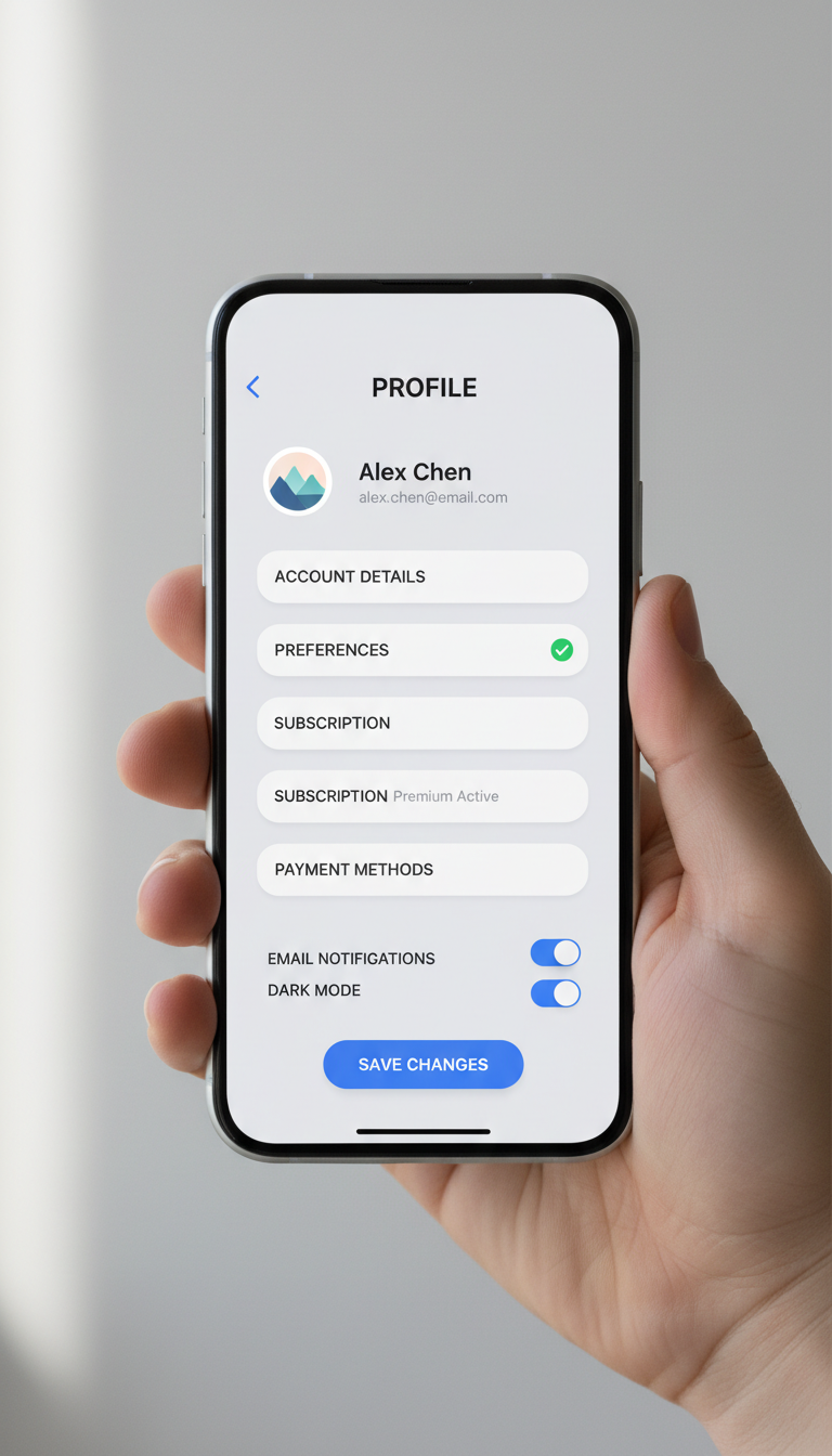 platform user interface