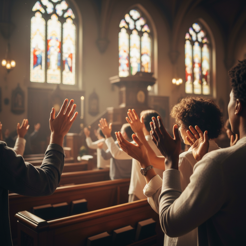 autumn church service