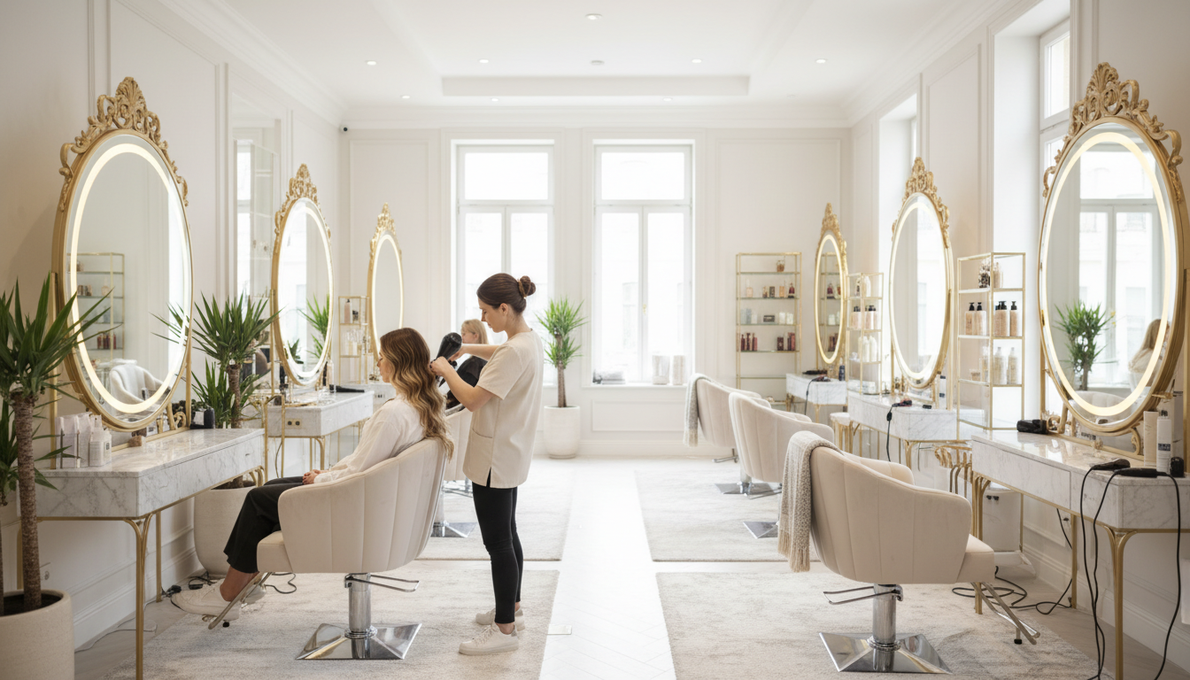 relaxing salon ambiance