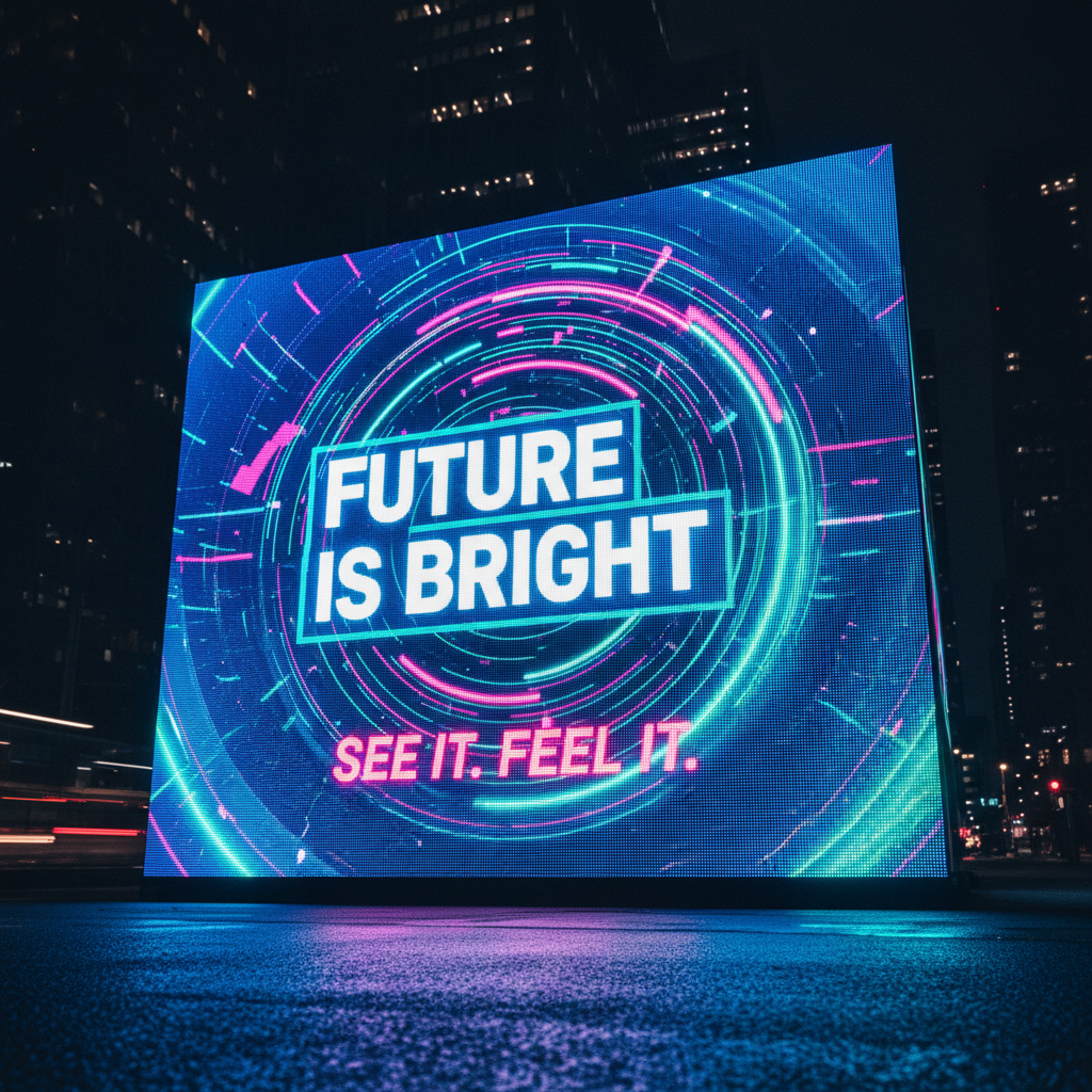 LED screen city