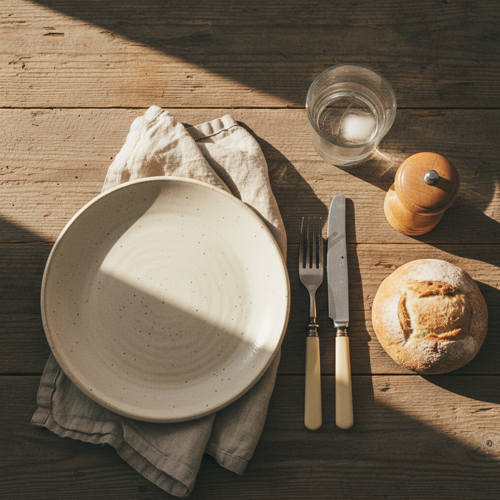 rustic table setting