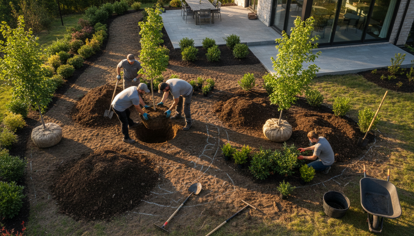 landscape installation