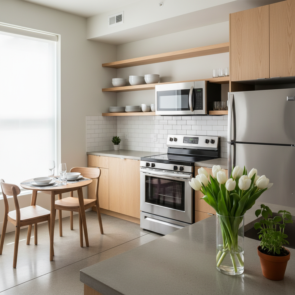 small apartment staging