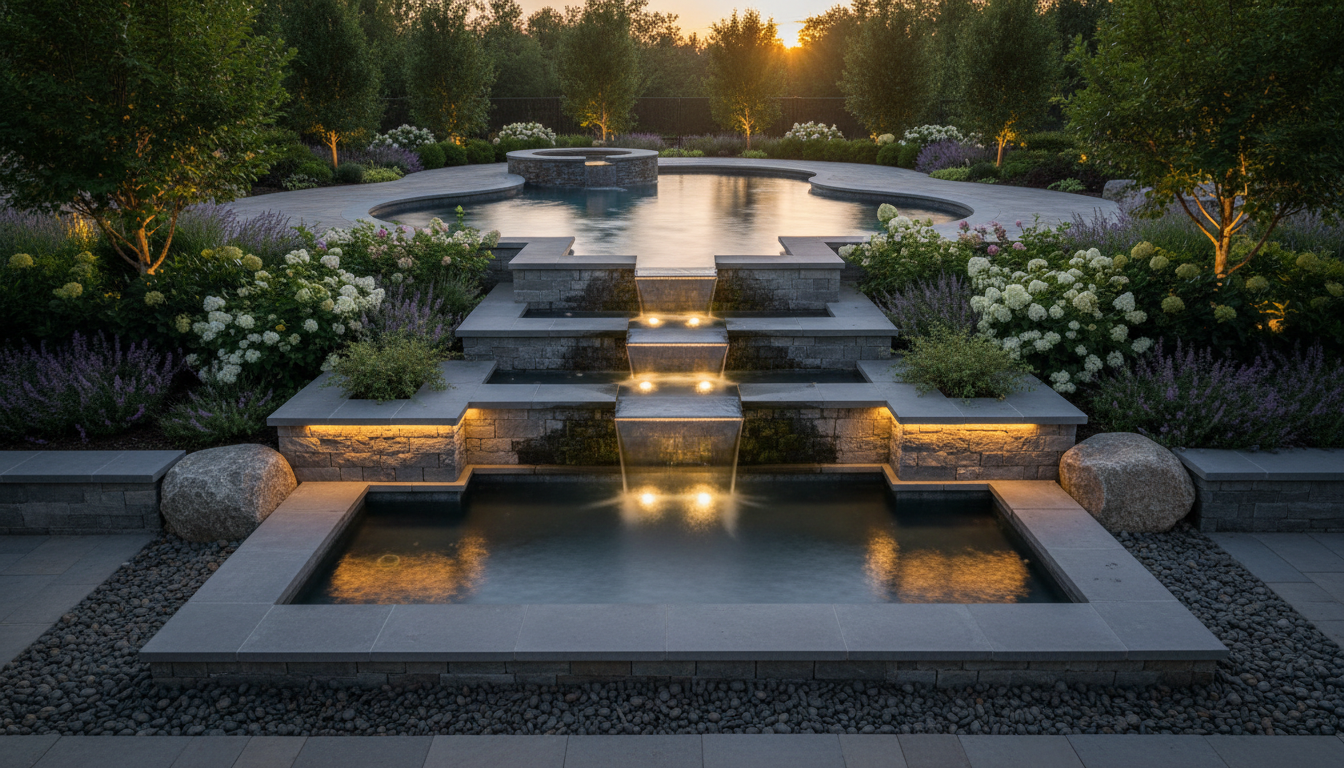 small garden fountain