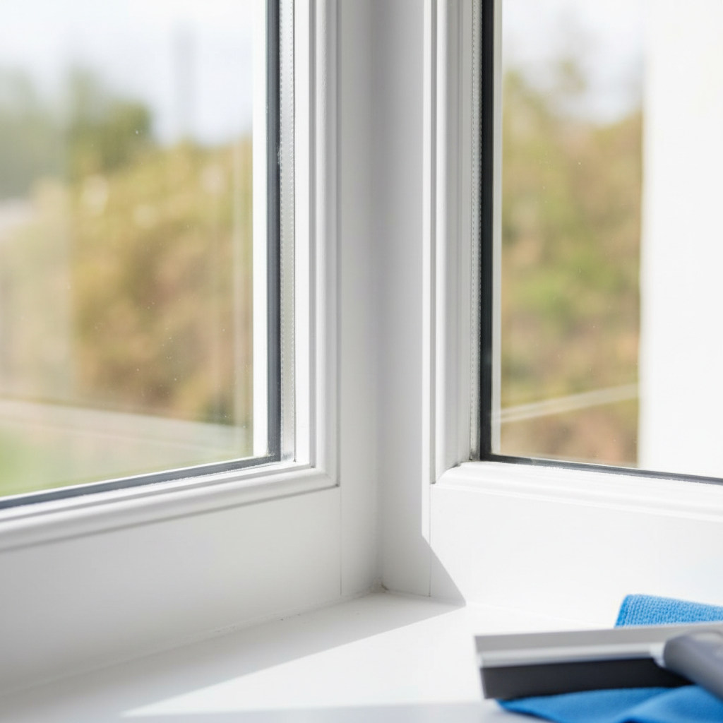 window frame cleaning