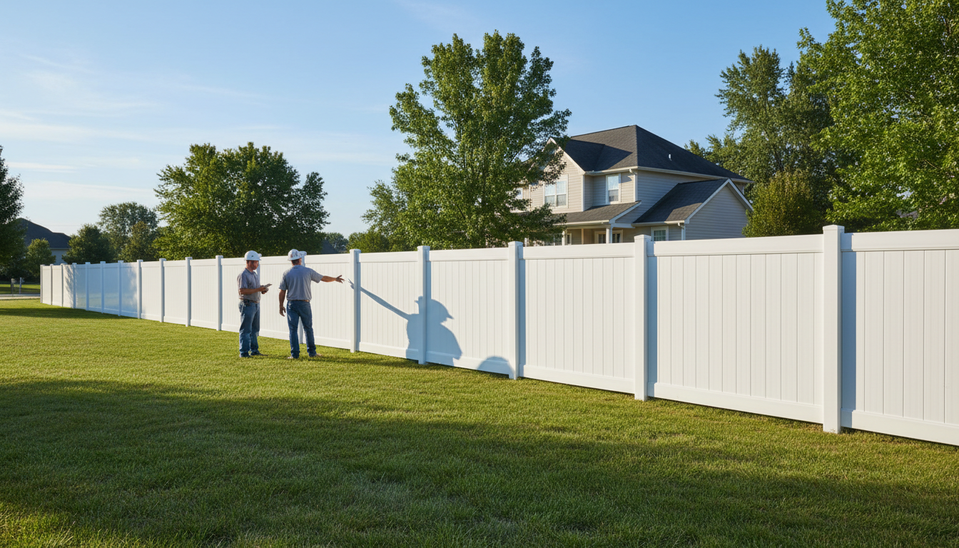 custom vinyl fence