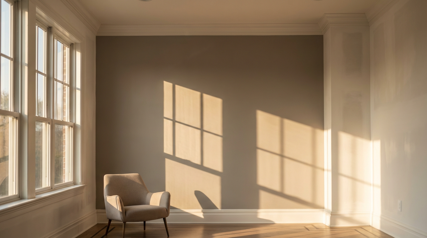 painted accent wall
