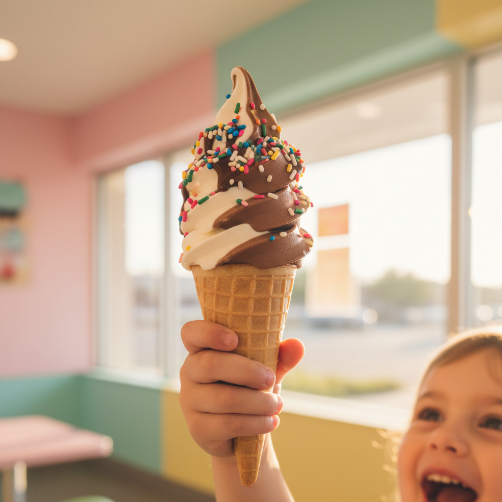 people enjoying ice cream