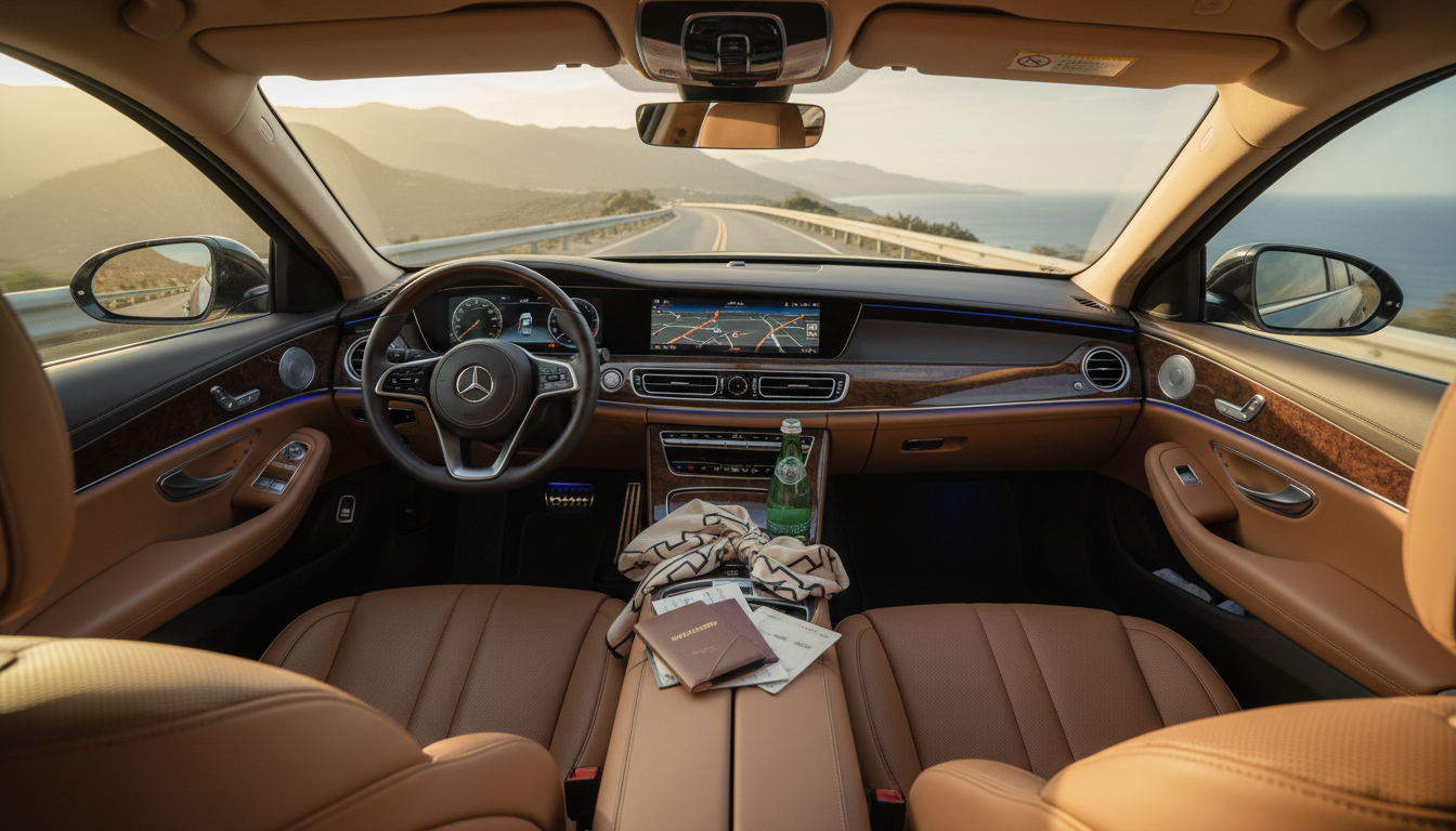 luxury car scenic