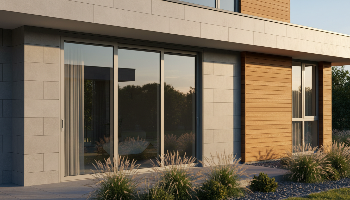 wood glass metal doors