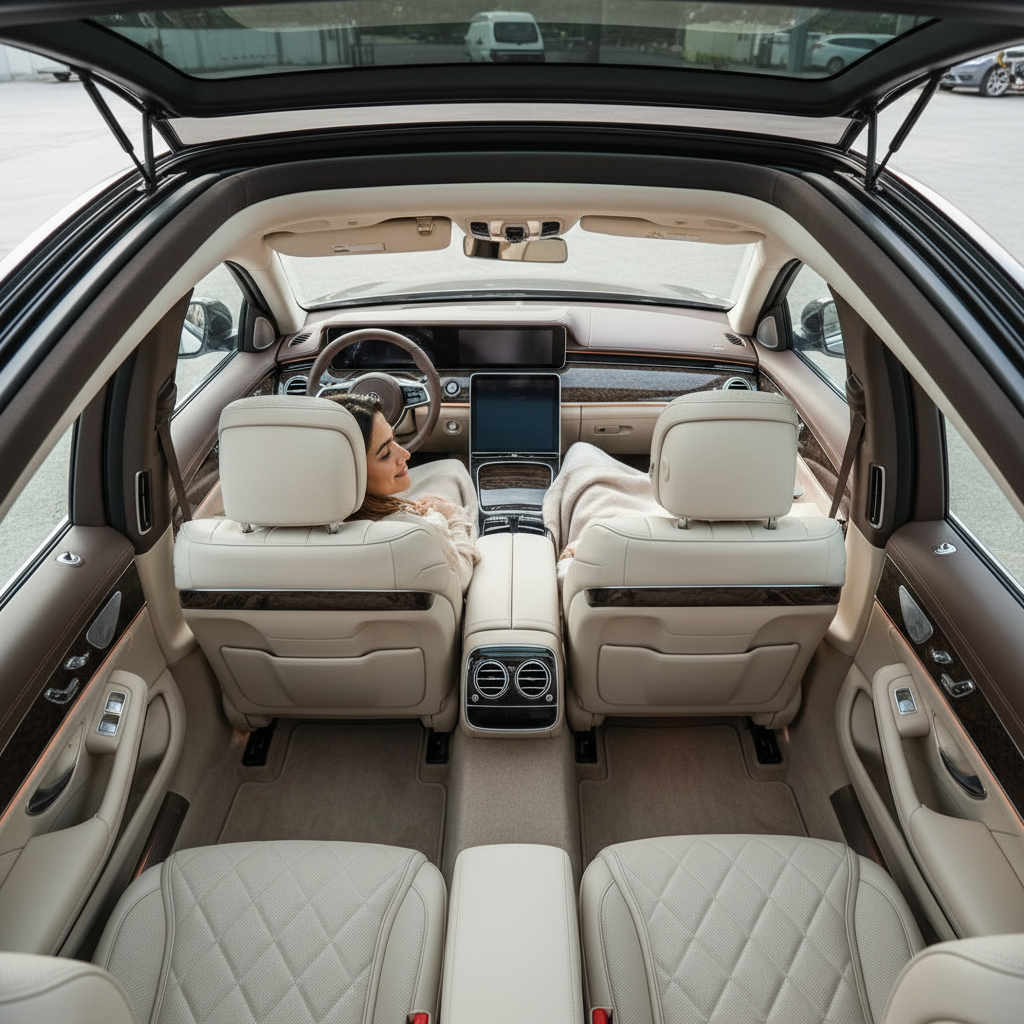 comfortable taxi interior