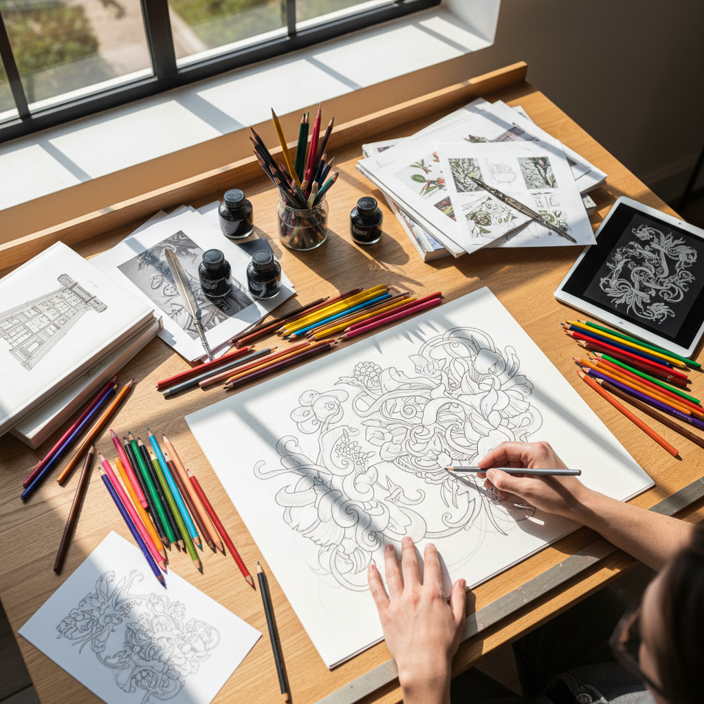 art workspace