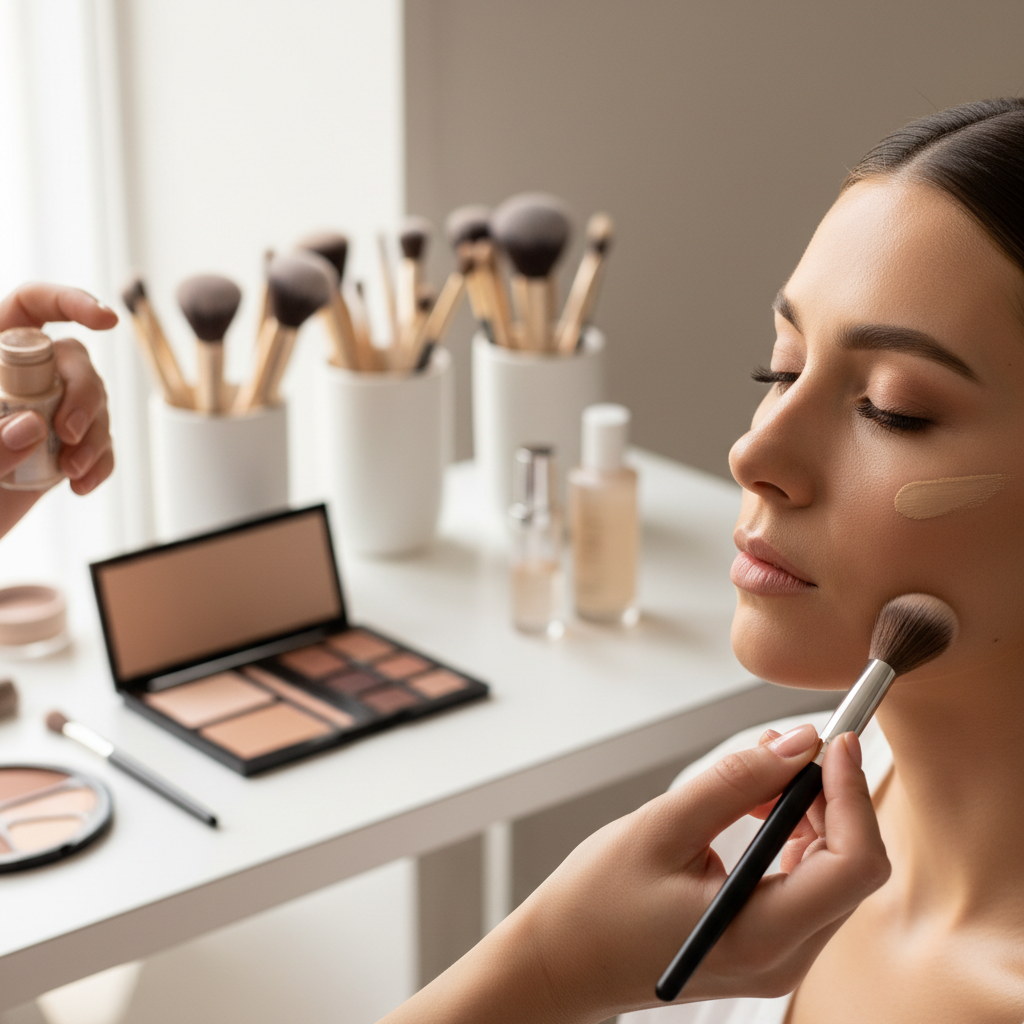 minimalist bridal makeup