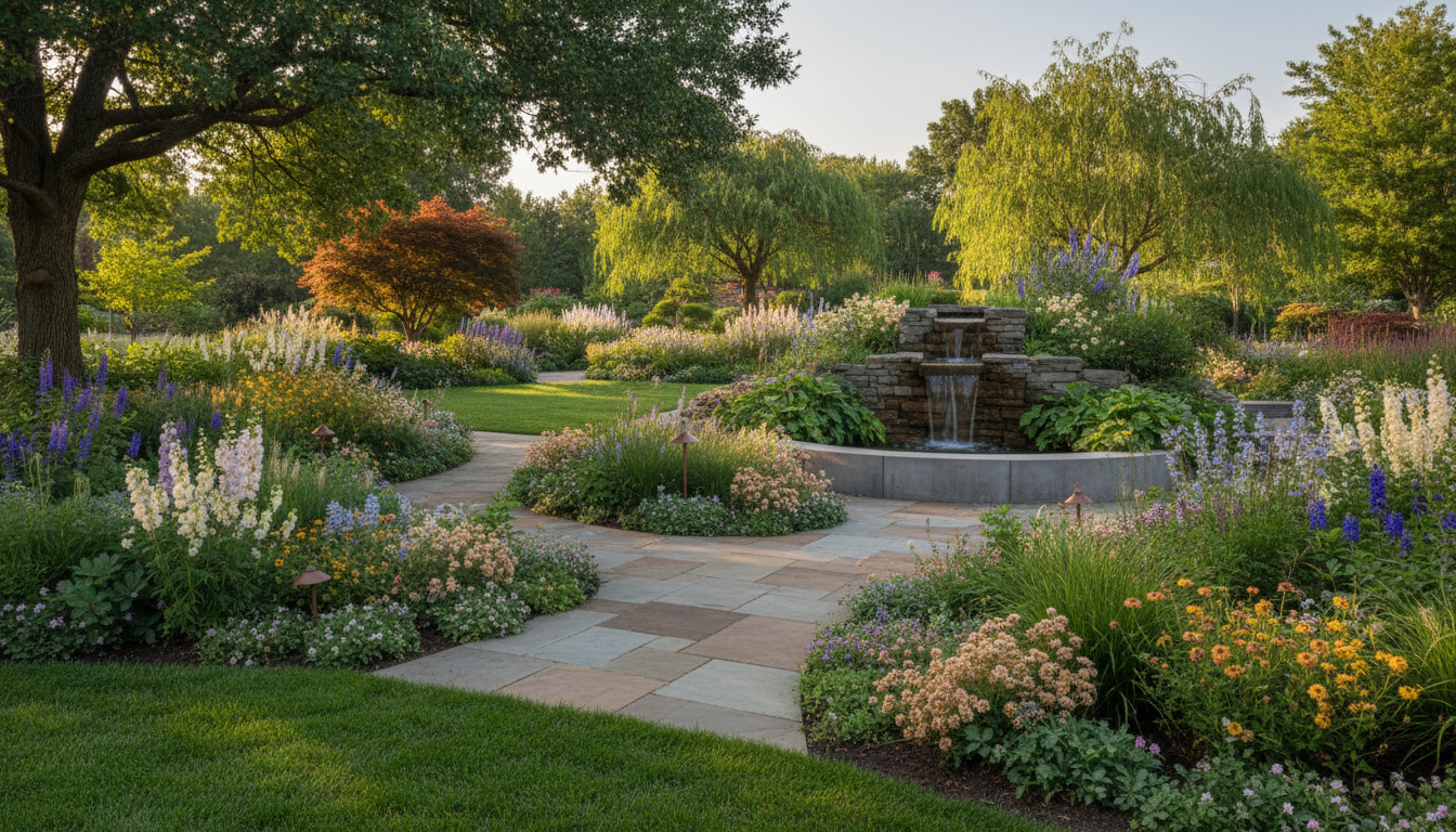landscaped garden