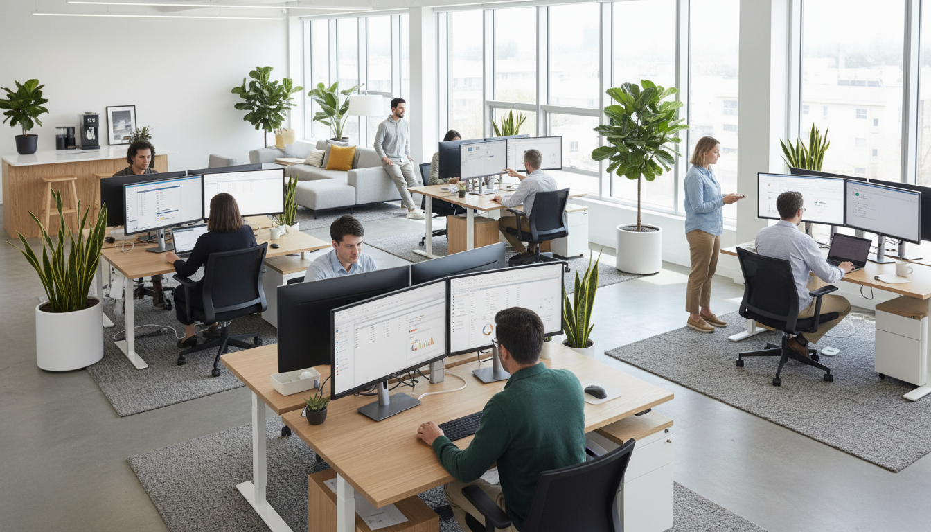 modern office setup