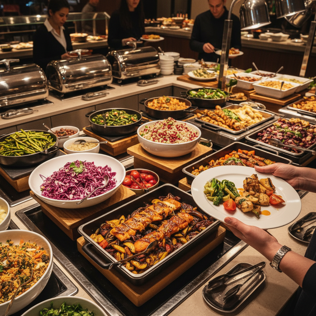 buffet setup