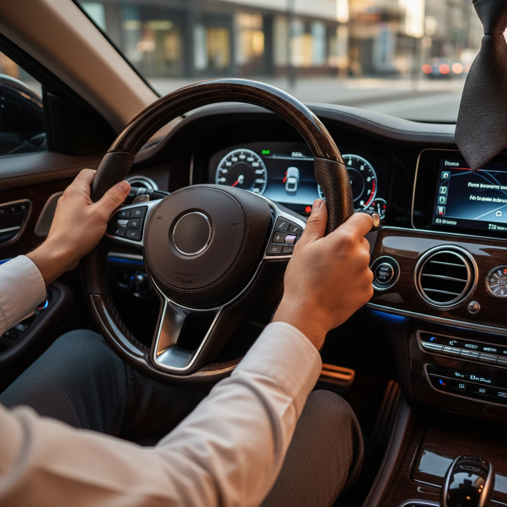 chauffeur driving