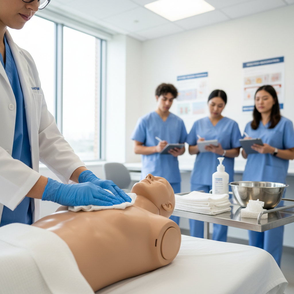 nurse assisting