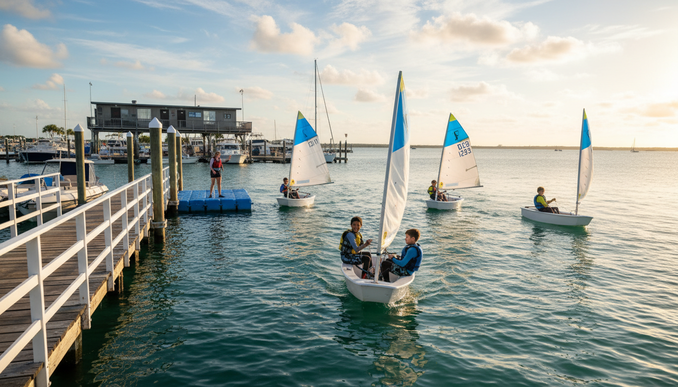 sailing in summer