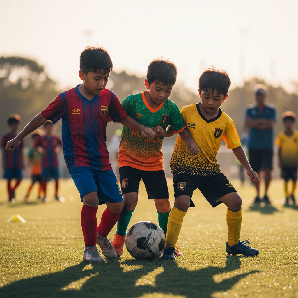 young soccer players