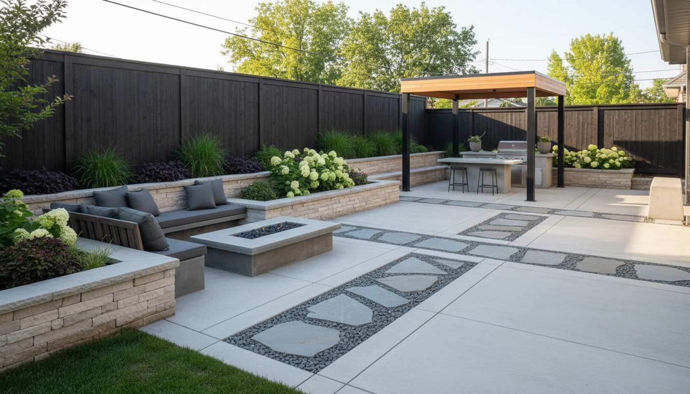 hardscaping backyard