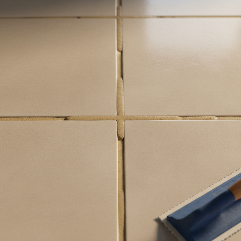 applying grout