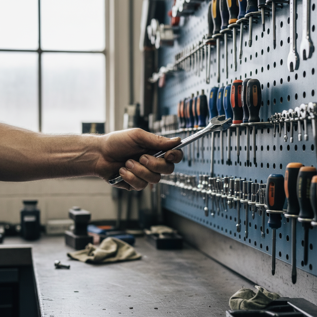 man with tools