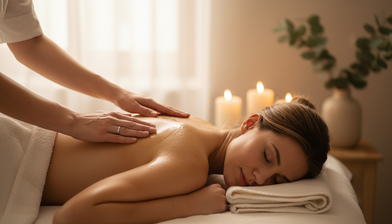 Monsoon humidity helps the body absorb therapeutic oils more effectively during Panchakarma. Traditional Ayurvedic oil massage treatment being performed with herbal oils in a serene wellness setting.