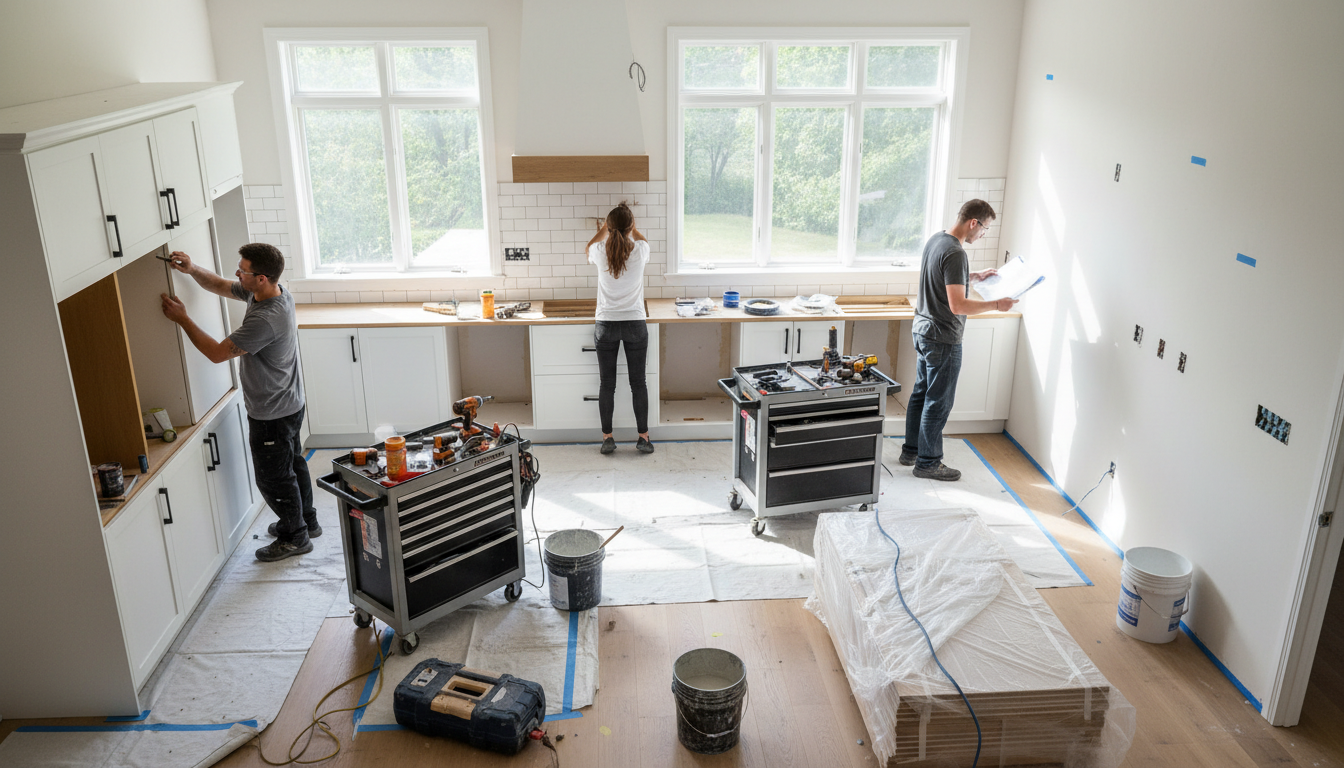 professional kitchen remodel