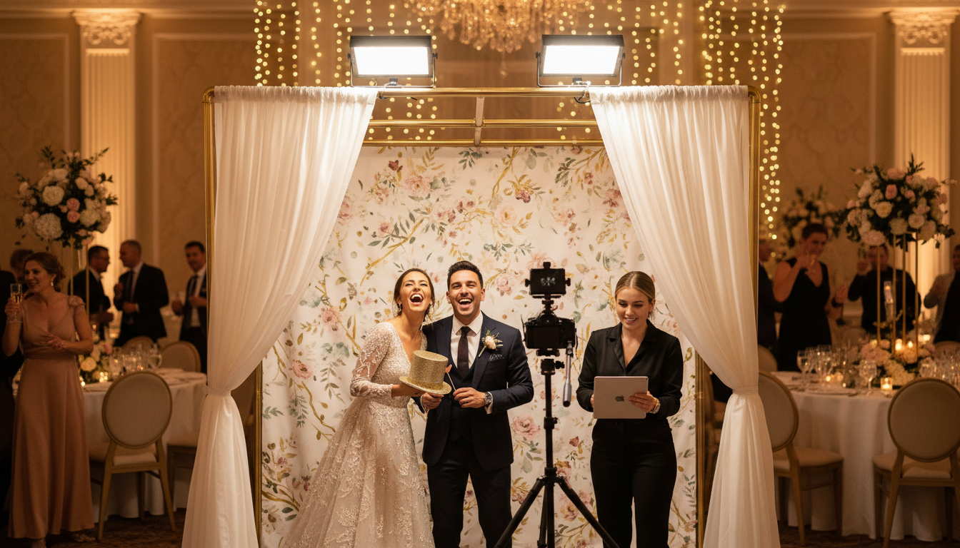 wedding photo booth setup