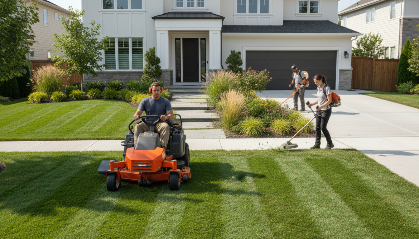 lawn care team
