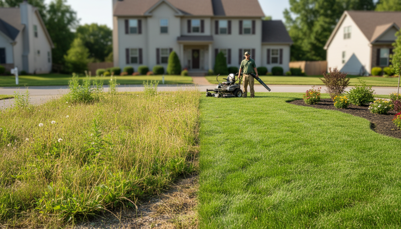 austin lawn transformation