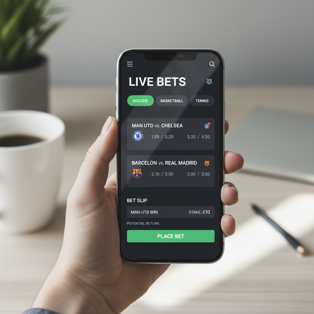 online betting interface