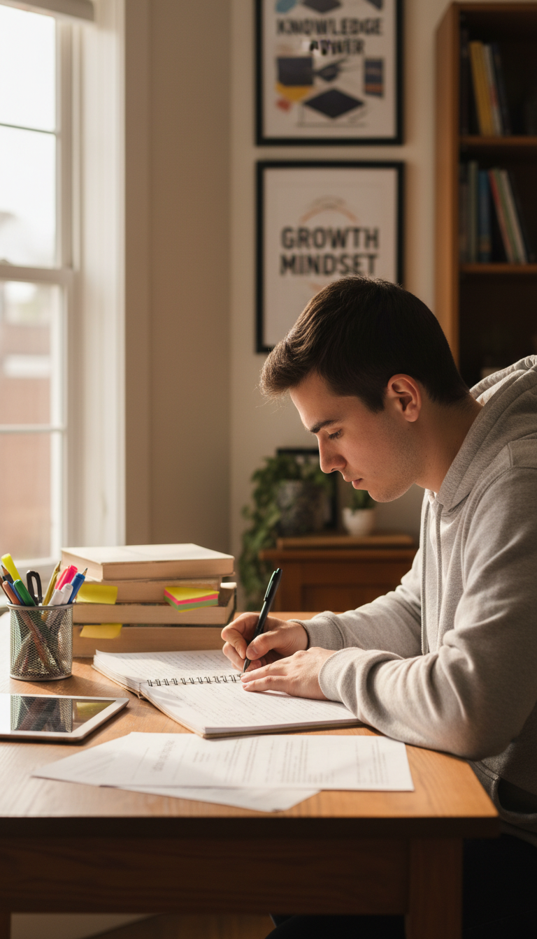 students learning