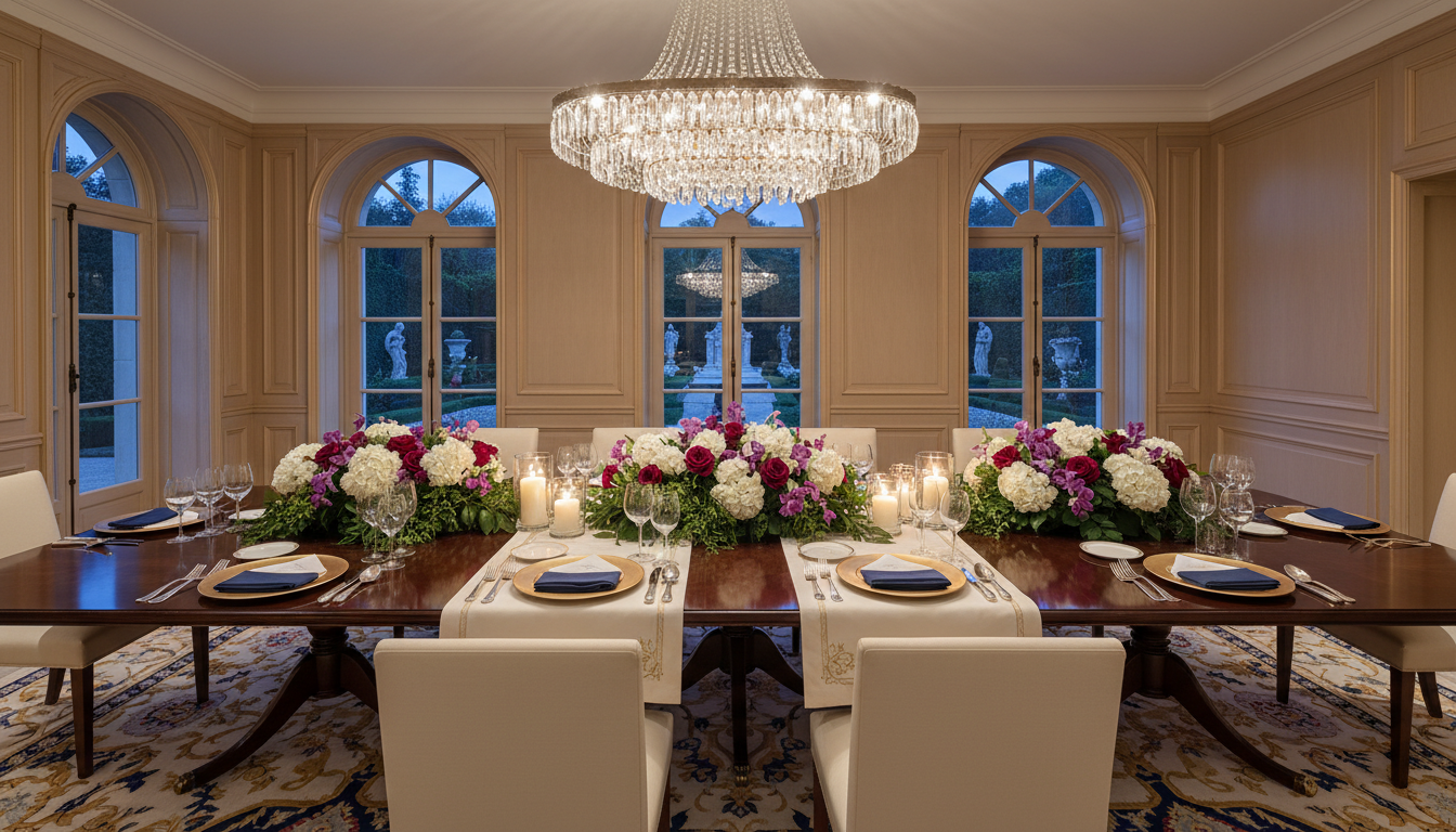 gourmet dining table