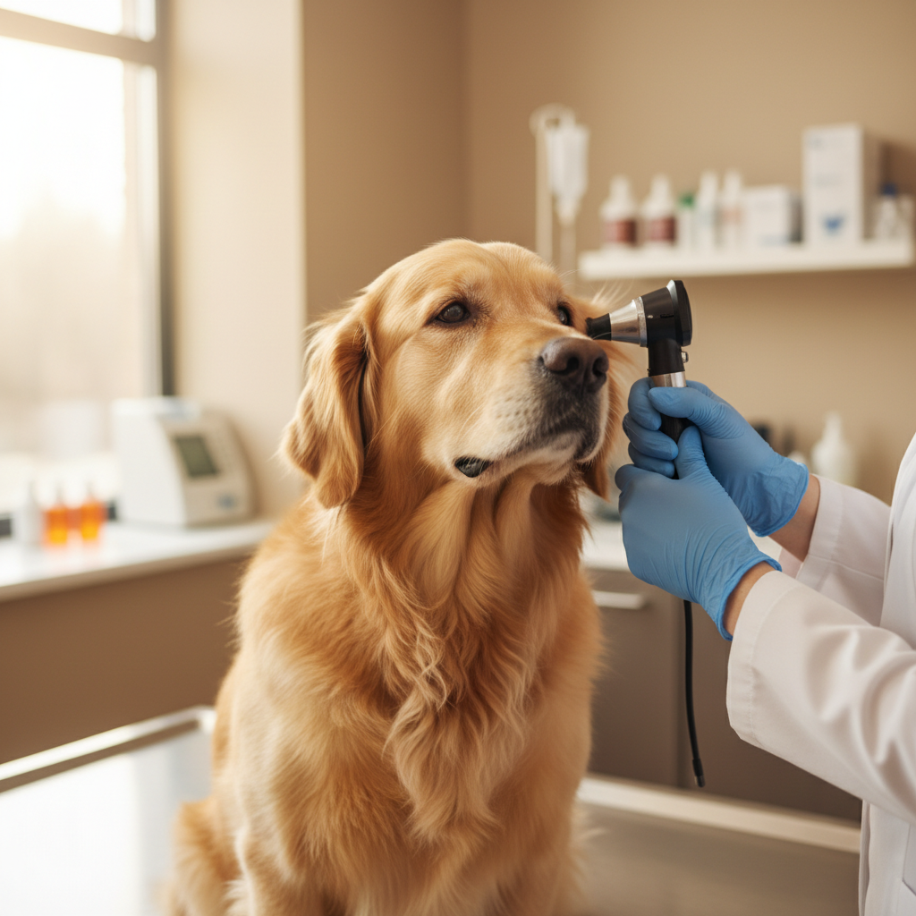vet check-up dog