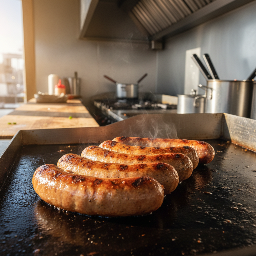 cooking kielbasa