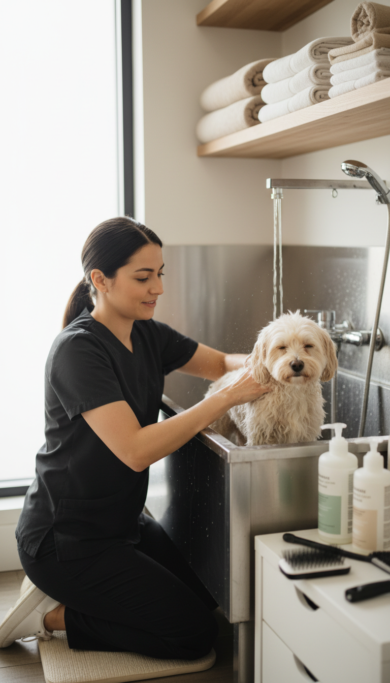 summer dog grooming