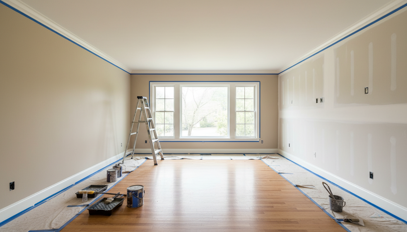 before and after home painting