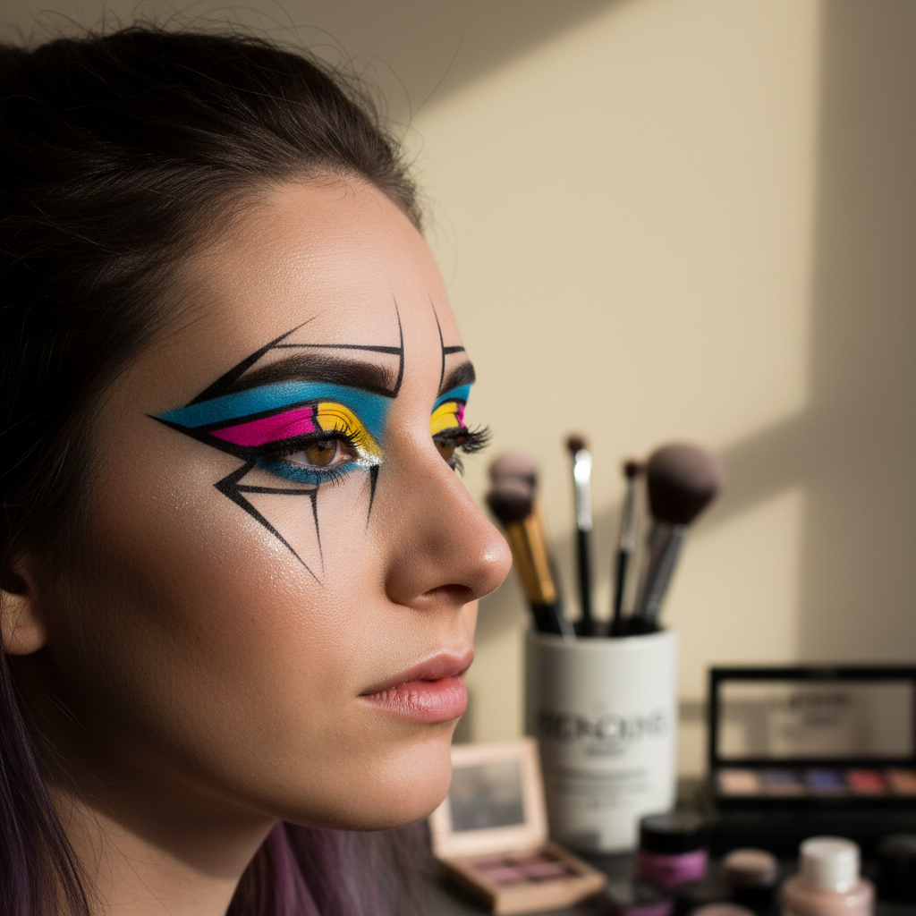 makeup experimentation